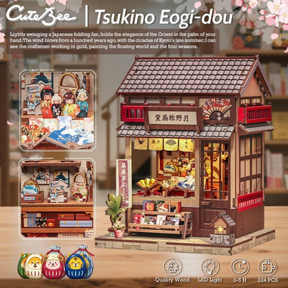 Miniatyrhusmodellsett Tsukino Eogi-dou 19 x 14 cm