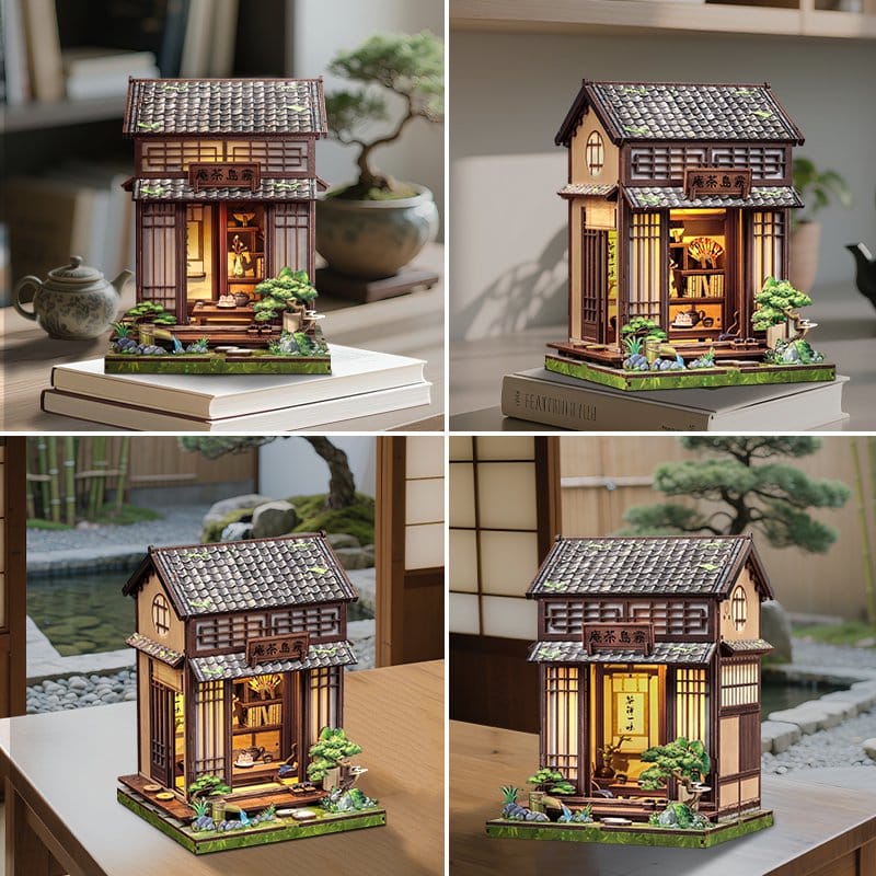 Miniatyrhusmodellsats Kirishima Cha-an 19 x 14 cm