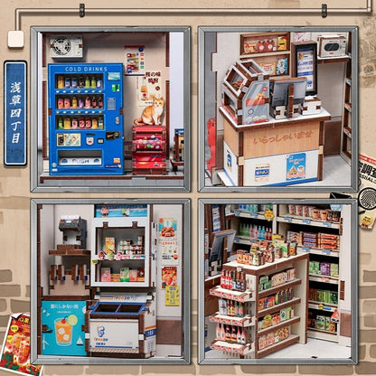 Komplet modela minijaturne kuće Beika-cho trgovina 22 x 15 cm