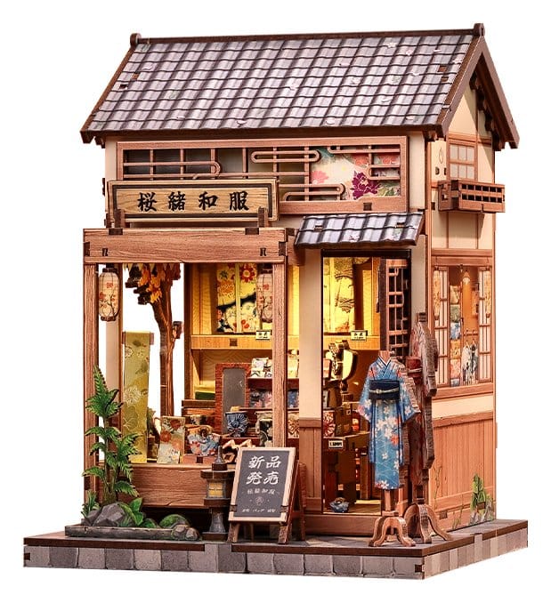 Komplet modela minijaturne kuće Sakura O Kimono Shop 19 x 14 cm