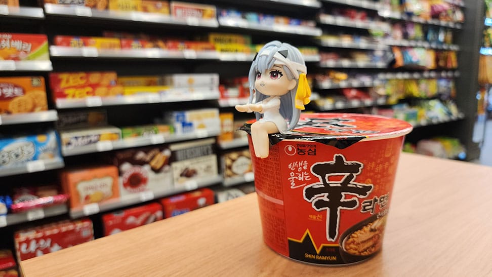 Dea della vittoria: Nikke Cup Noodle Holder Pvc Statue Modernia 8 cm