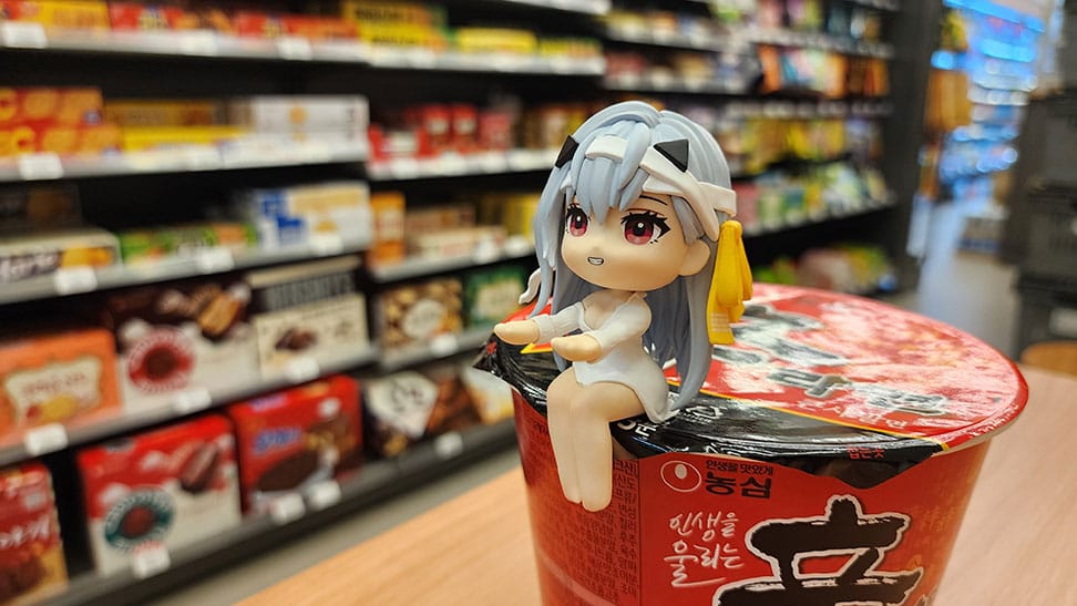 Dea della vittoria: Nikke Cup Noodle Holder Pvc Statue Modernia 8 cm