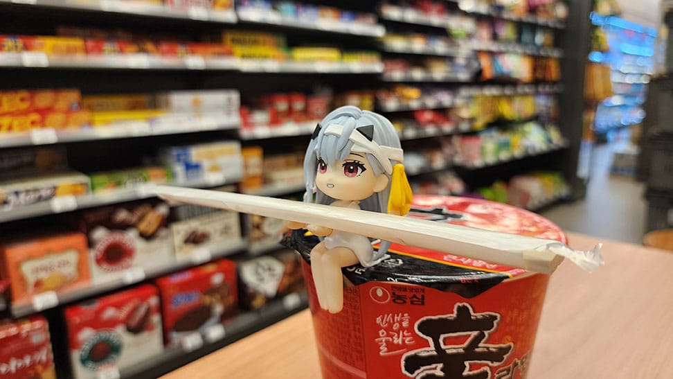 Dea della vittoria: Nikke Cup Noodle Holder Pvc Statue Modernia 8 cm