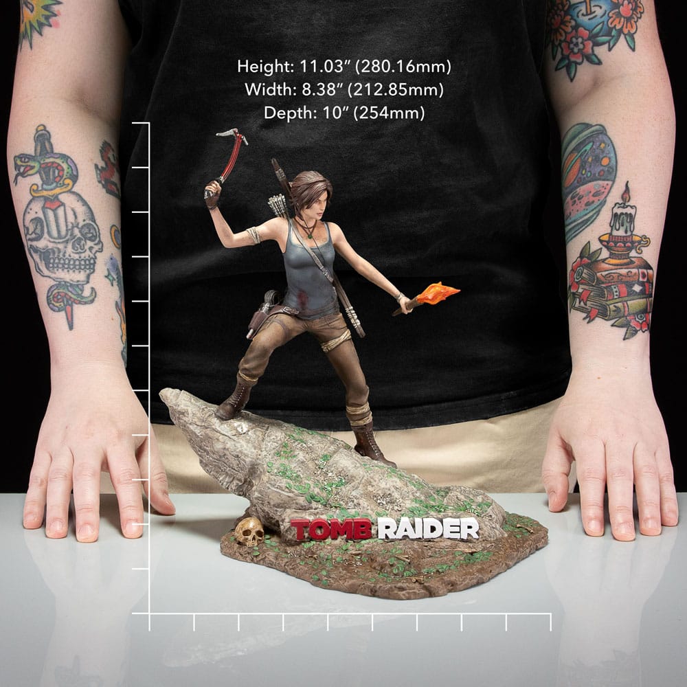 Tomb Raider Pvc Statue Lara Croft Survivor era 33 cm
