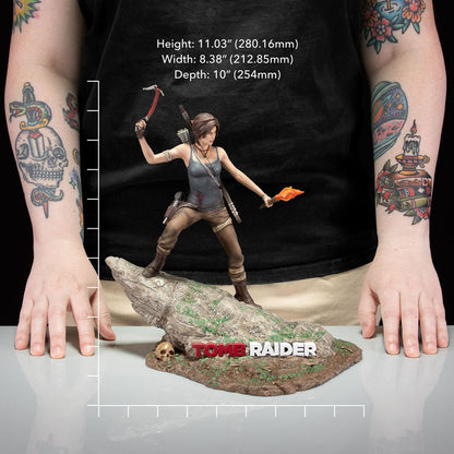 Tomb Raider Pvc Statue Lara Croft Survivor era 33 cm