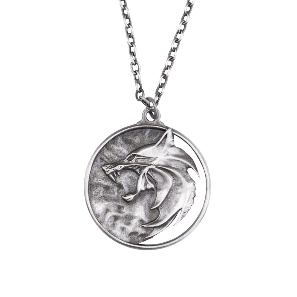 La réplique de Witcher 1/1 Collier Wolf Médaillon