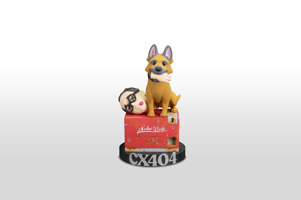 Figurine en vinyle Fallout CX404 & Wilzig (tête) stylisée 20 cm