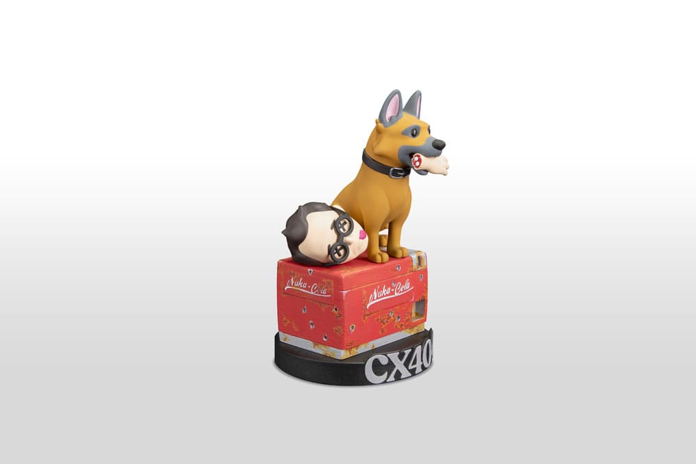 Figurine en vinyle Fallout CX404 & Wilzig (tête) stylisée 20 cm