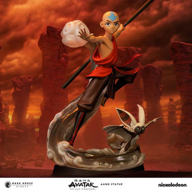 Avatar den sista Airbender PVC -statyn Aang & Momo 30 cm