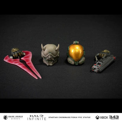 Halo Infinite Pvc Statue Spartan Chonmage / Yokai 25 cm
