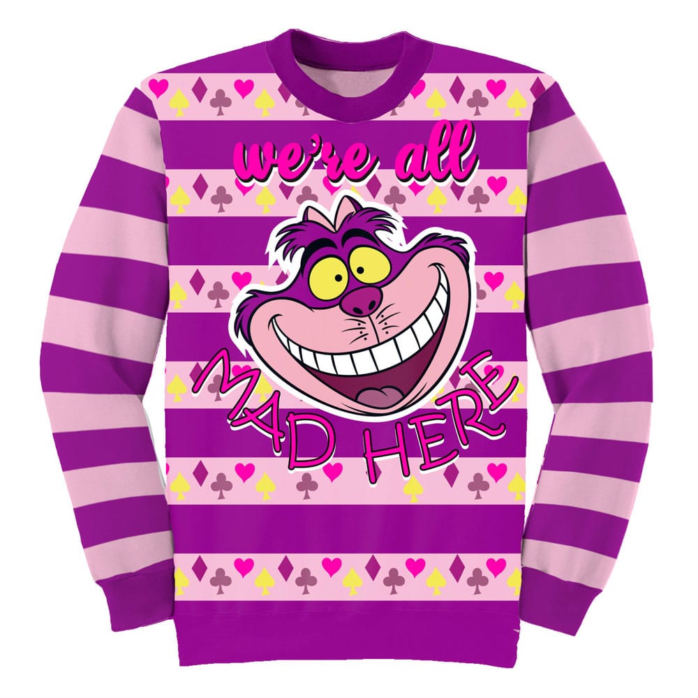 Disney Sweatshirt Jumper Alice in Wonderland All Mad Here