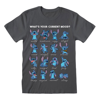 Lilo & Stitch T-Shirt Stitch Emotions Charbon