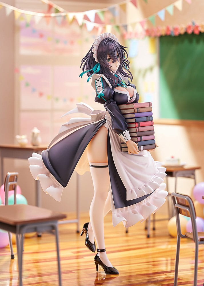 Illustrazione originale Statua in PVC 1/6 Maid Maison Hanikami Kanojo Hikage Chigami Illustrazione di Piromizu 28 cm