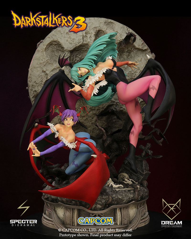 Darkstalkers 3 Specter Diorama 1/6 Morrigan & Lilith 47 cm