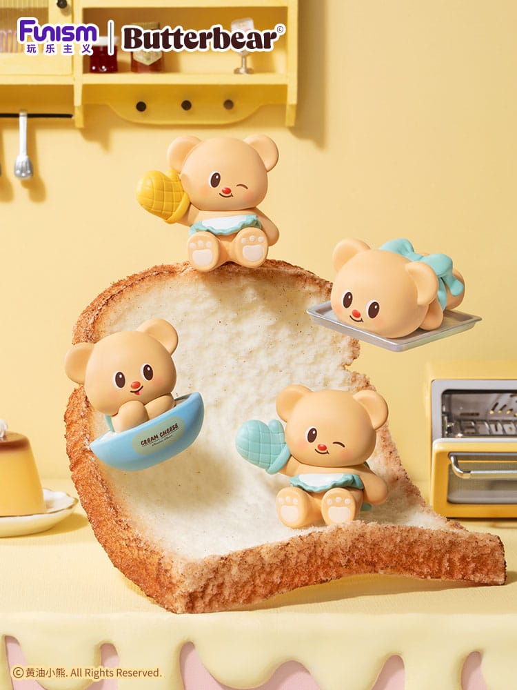 Butterbear Baked with Love Serie Minifiguren 3er-Pack Chubby Face 9 cm Display (6)