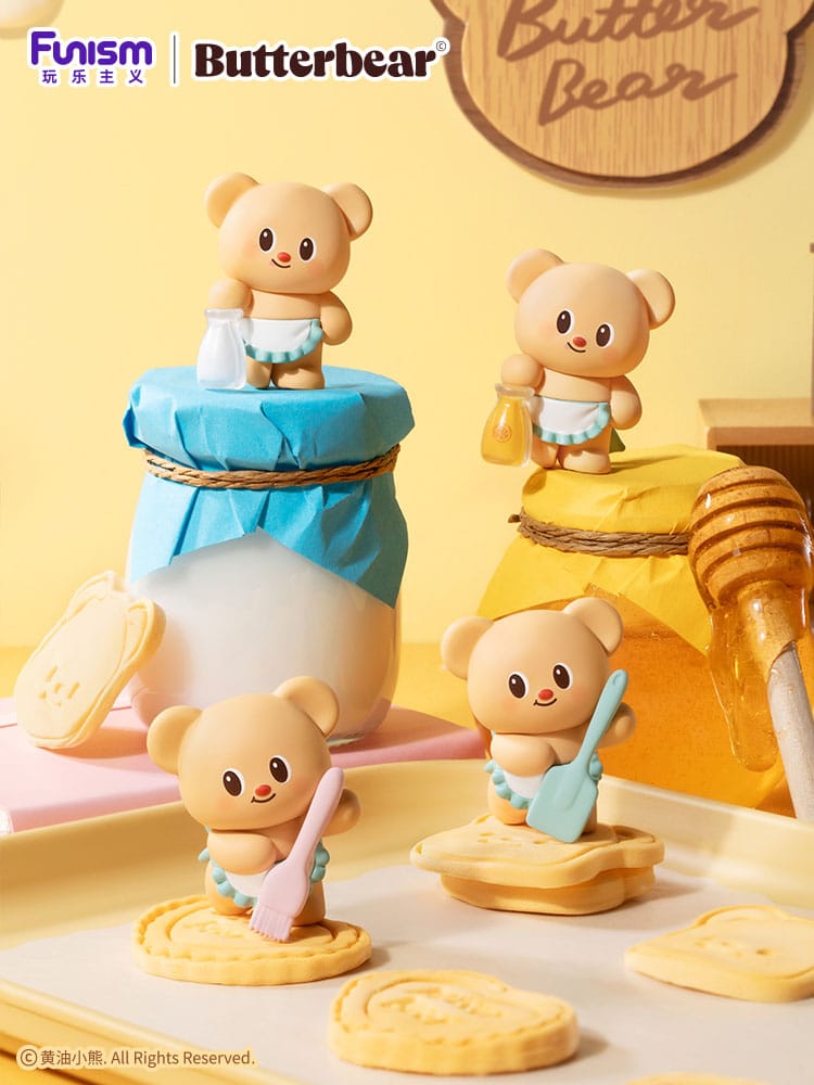 Butterbear Baked with Love Serie Minifiguren 3er-Pack Chubby Face 9 cm Display (6)