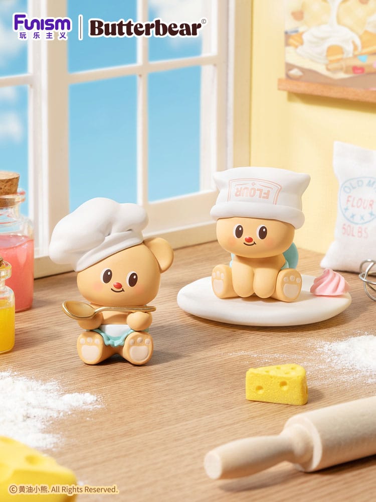 Butterbear Baked with Love Serie Minifiguren 3er-Pack Chubby Face 9 cm Display (6)