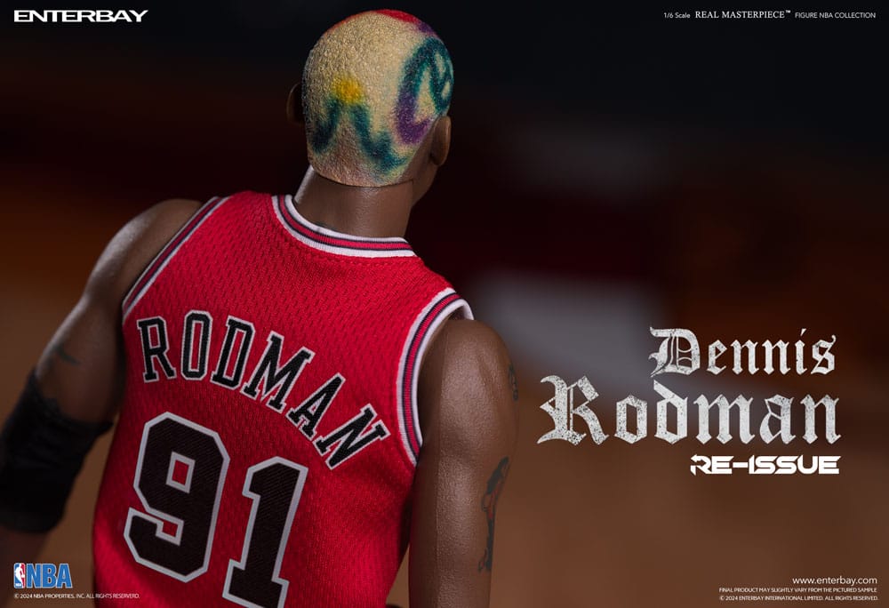 NBA Collection Real Masterpiece Actionfigur 1/6 Dennis Rodman Limited Retro Editon 33 cm