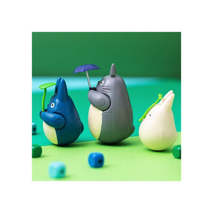 Mijn buur totoro rond bodem beeldje midden totoro met blad 6 cm