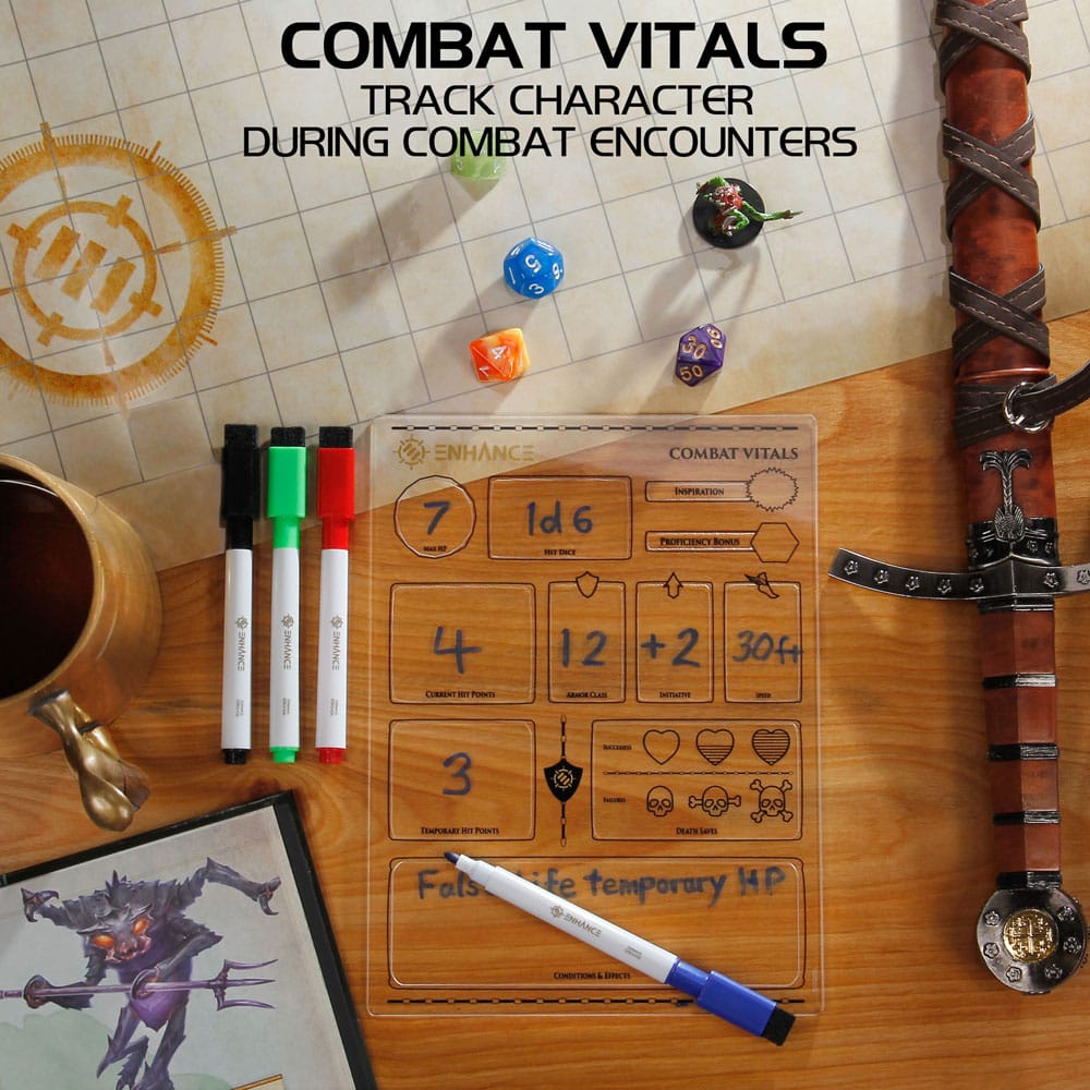 Conjunto de hoja de caracteres acrílico de la serie RPG *versión en inglés *