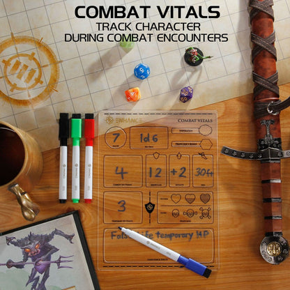 Conjunto de hoja de caracteres acrílico de la serie RPG *versión en inglés *