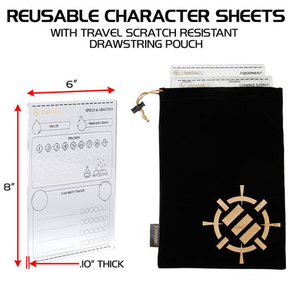 Conjunto de hoja de caracteres acrílico de la serie RPG *versión en inglés *