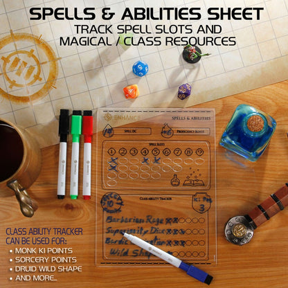 Conjunto de hoja de caracteres acrílico de la serie RPG *versión en inglés *