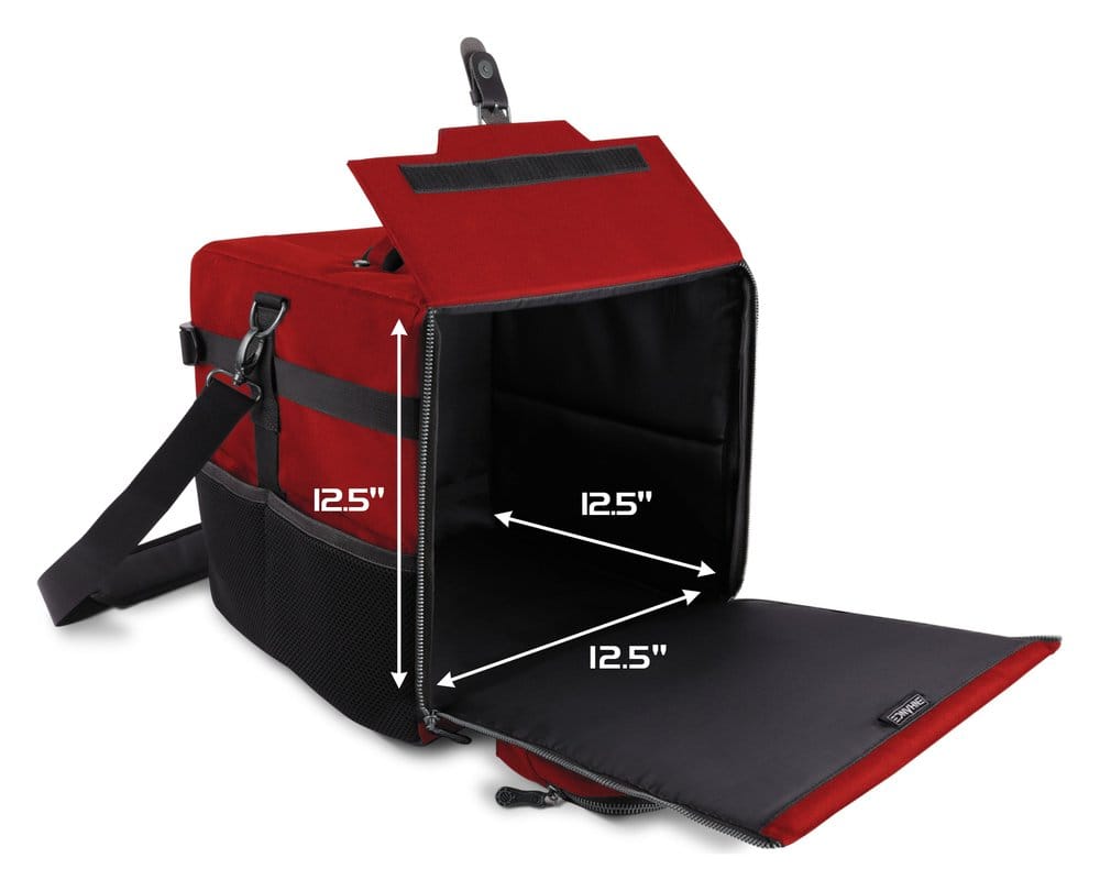 Enhance Sac à bandoulière pour jeu de société Édition Collector Rouge