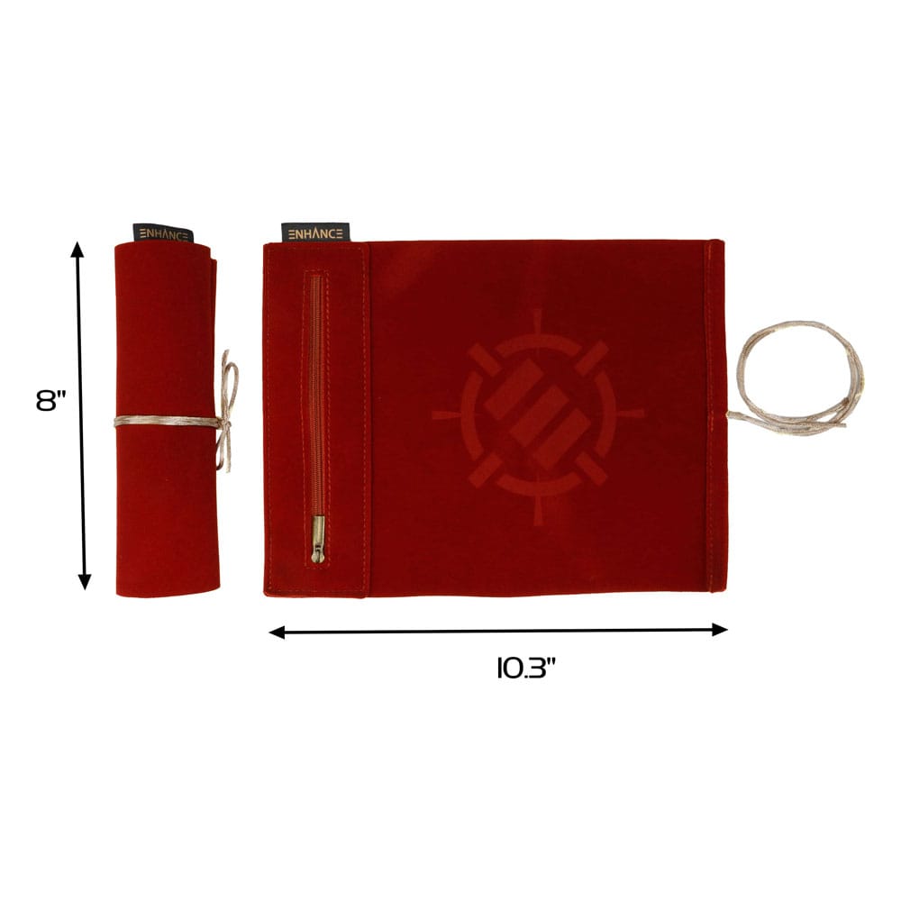 Poboljšajte kotrljanje tableta na vrećici za pomicanje s kockicama crvenom