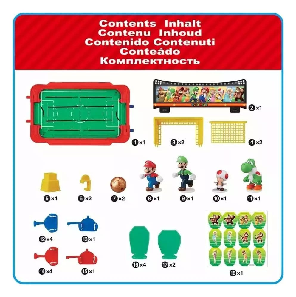 Super Mario-spel Voetbal Striker