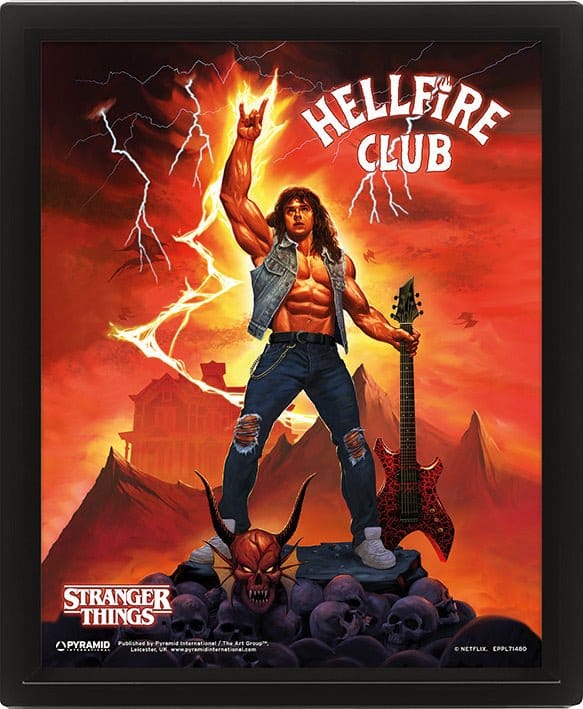 Stranger Things 4 3D Lenticular Plakat Hellfire Tribute