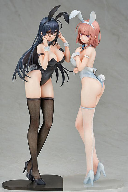 Statue di personaggio originale Ikomochi 1/6 Black Bunny Aoi & White Bunny Natsume 30 - 31 cm