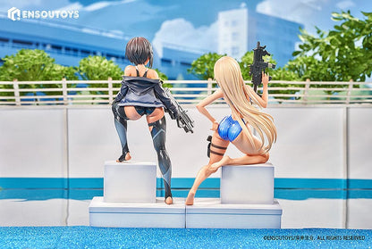 Arms Note Statue 1/7 Swim Team Bucho-chan and Kohai-chan 22 cm