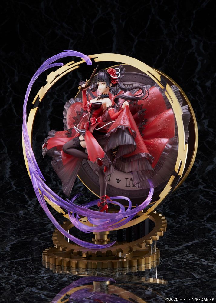 Date une statue de PVC de balle 1/7 Kurumi Tokisaki: Robe Ruby Blood Ruby Ver. 33 cm