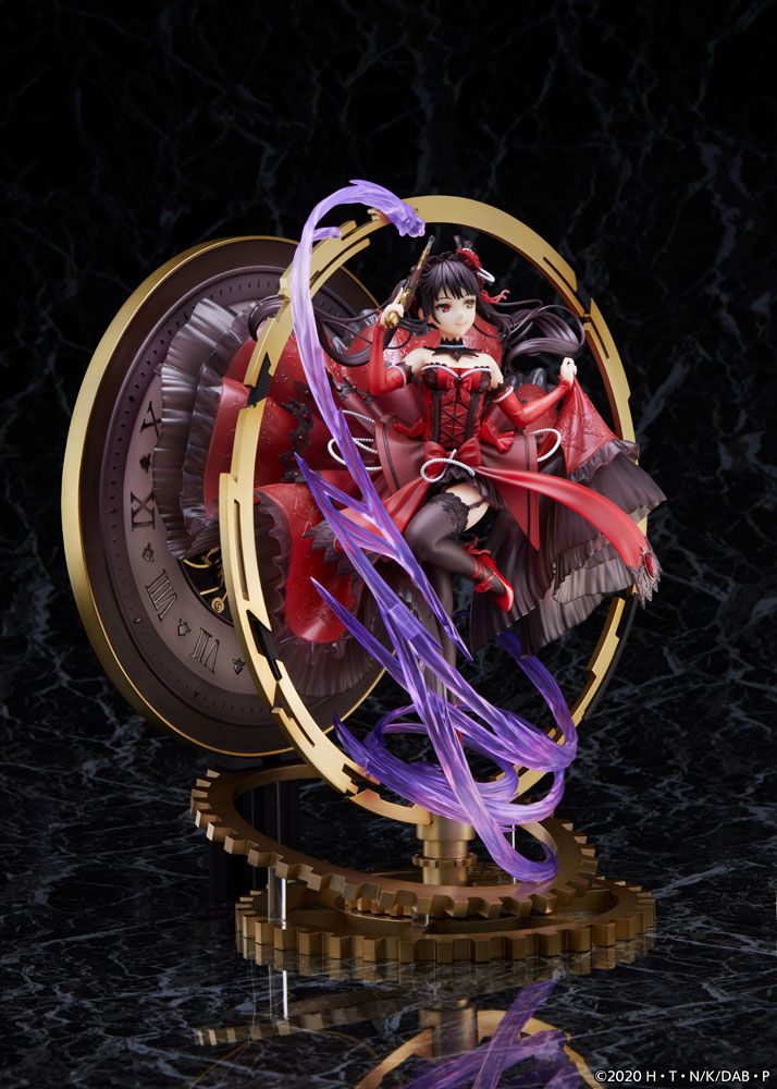 Date une statue de PVC de balle 1/7 Kurumi Tokisaki: Robe Ruby Blood Ruby Ver. 33 cm