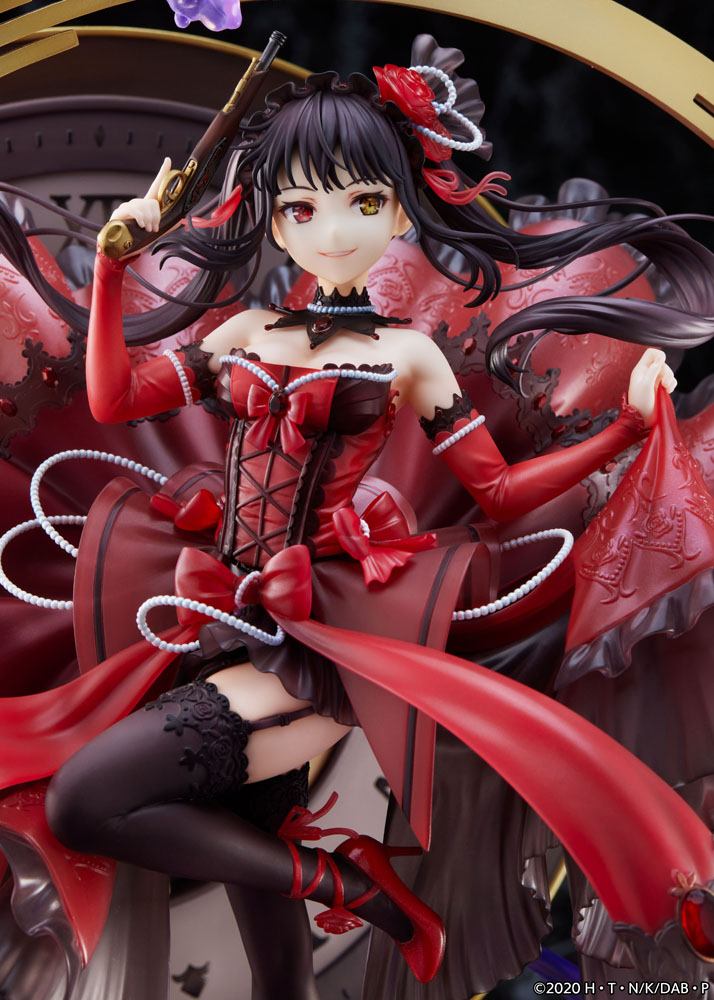 Date une statue de PVC de balle 1/7 Kurumi Tokisaki: Robe Ruby Blood Ruby Ver. 33 cm