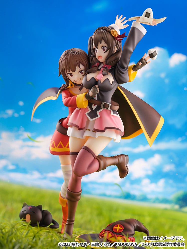 Konosuba: God's Blessing on This Wonderful World! SHIBUYA SCRAMBLE FIGURE PVC Statue 1/6 Megumin & Yunyun Futari wa Otomodachi Ver. 26 cm