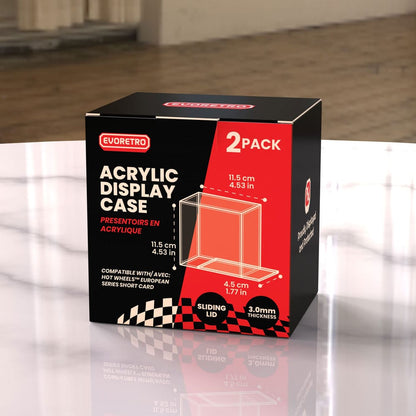 Hot Wheels Avrupa Serisi Akrilik Kılıf 2'li Paket Kısa Kart