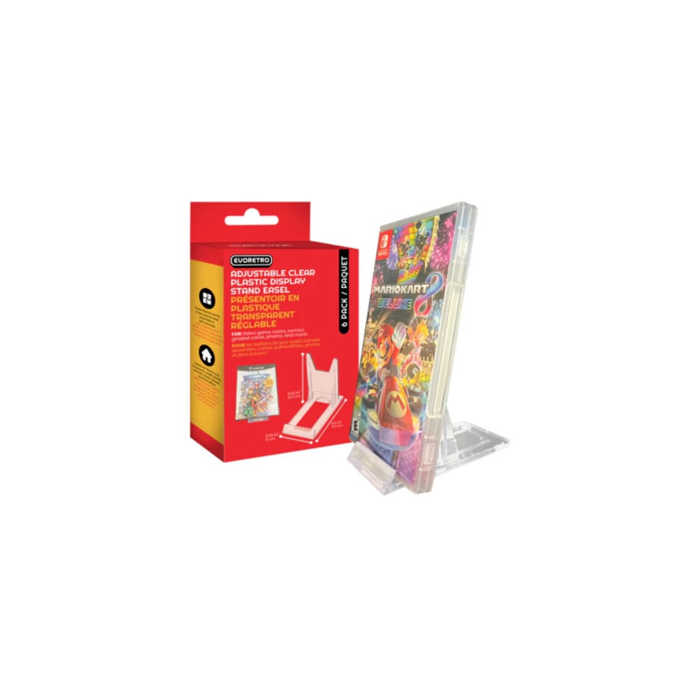 Justerbart staffeli-stativ 6-pack kompatibel med videospilletuier