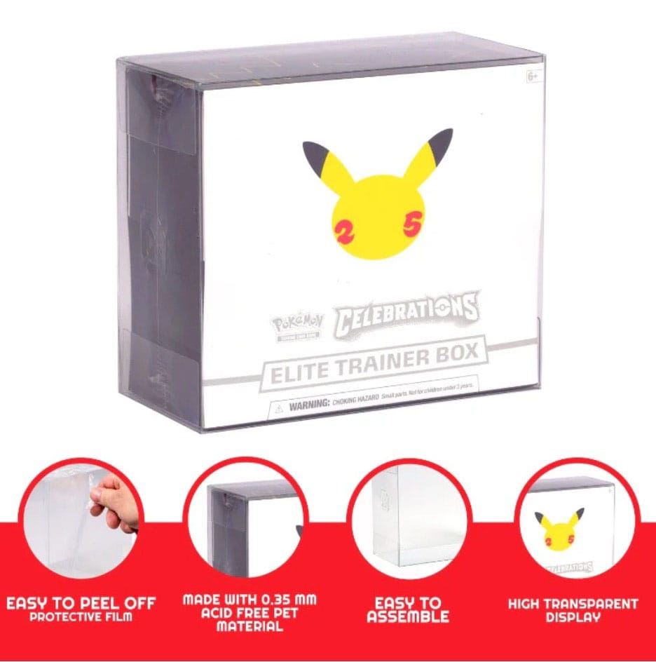 PET-Protektoren 5er-Pack für Booster-Boxen/Elite-Trainer-Boxen Ver. 2