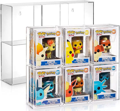 Vetrina espositiva in acrilico Evoretro per 6 Funko Pops