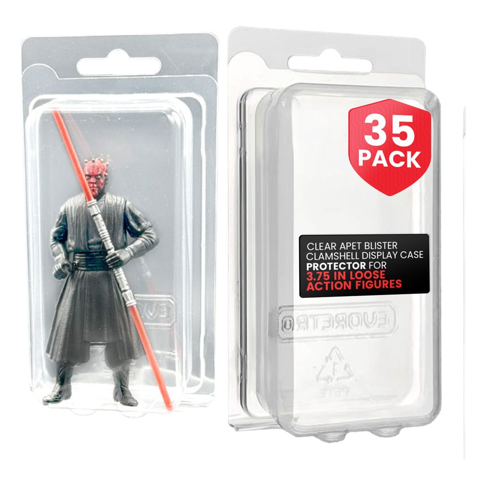 Paket od 35 PET štitnika na preklop za akcijske figure XL