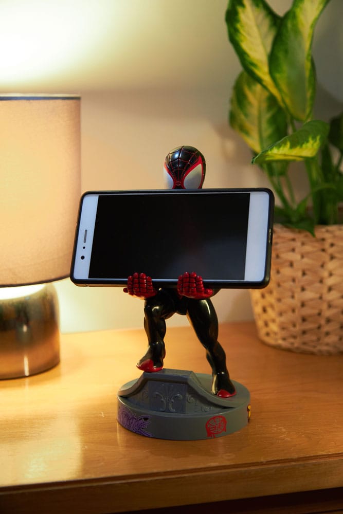 Spider-Man Cable Guys Caricano Stand Miles Morales 20 cm