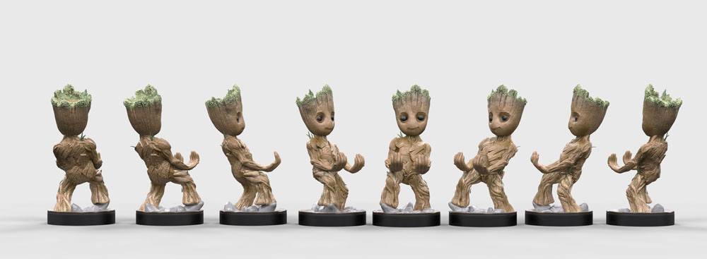 Marvel Cable Guys Ladding Stand Baby Groot 20 cm