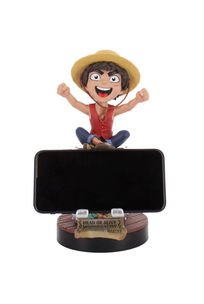 One Piece Cable Guys Charging Stand Luffy Wanted Poster 21 cm