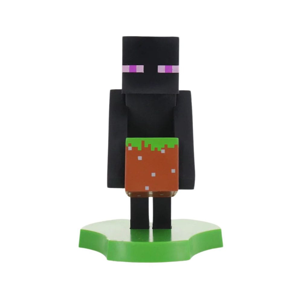 Minecraft Enderman Holdems kabel fyre mini enhedsholder og telefonstativ 12 cm