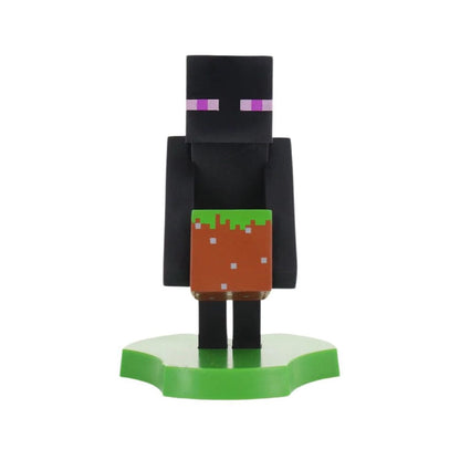 Minecraft Enderman Holdems kabel fyre mini enhedsholder og telefonstativ 12 cm
