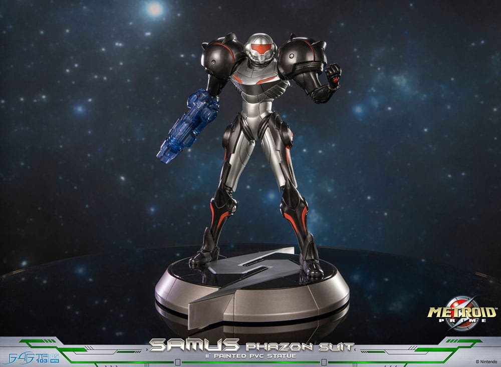 Metroid Prime PVC Heykeli Samus Phazon Suit Standart Baskı 28 cm