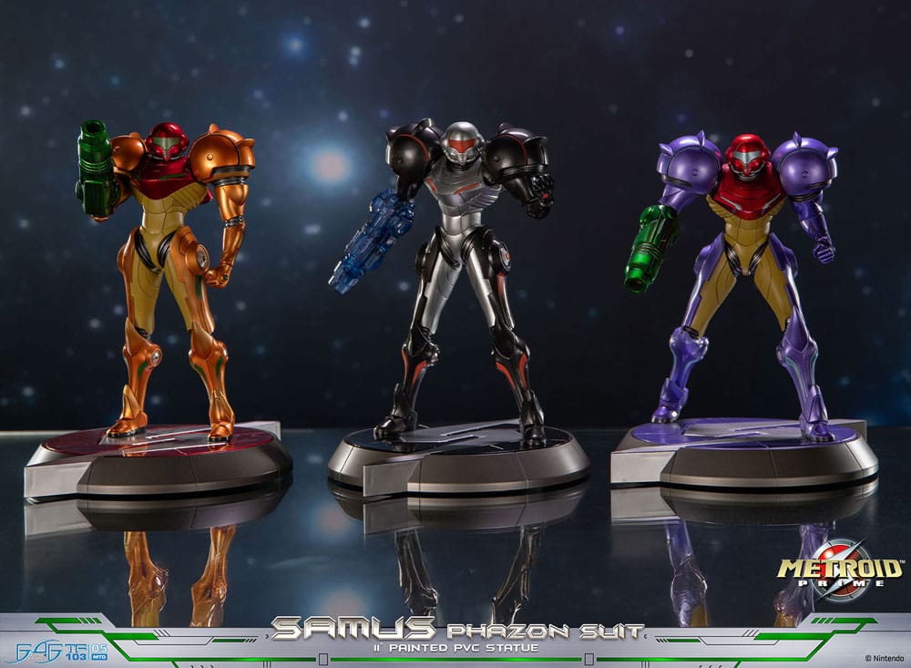 Metroid Prime PVC Heykeli Samus Phazon Suit Standart Baskı 28 cm