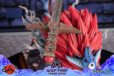 Statue Okami Oki (modulo Wolf) 35 cm